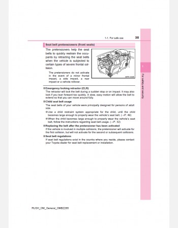toyota rush 2019 owners manual in english 